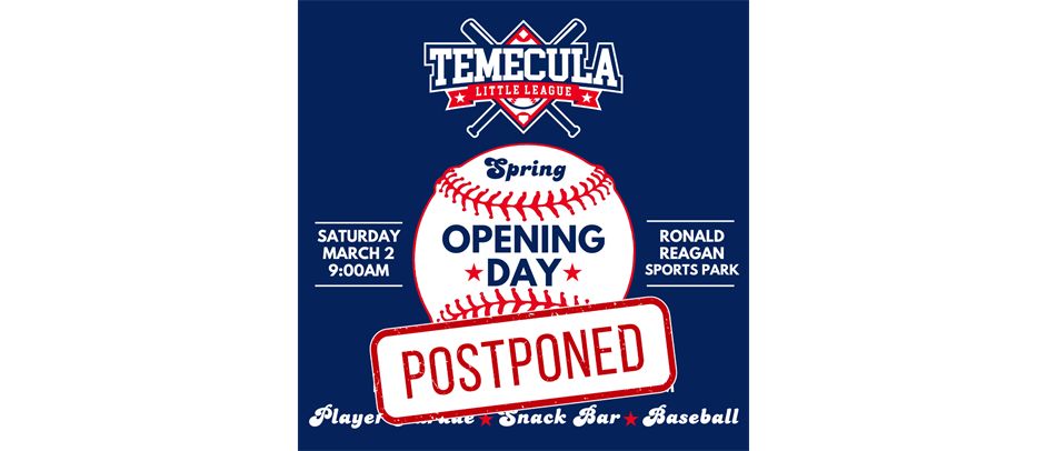 Opening Day Postponed