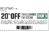 Save 20% at Dick’s Sporting Goods