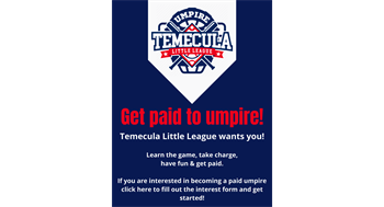 Get paid to umpire!