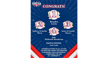 Double Good Popcorn Fundraiser Winners!!!